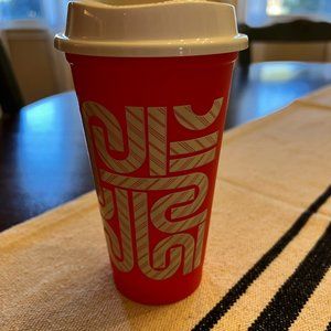 Starbucks Candy Cane Color Change Red/White Reusable Travel Tumbler 16 oz.